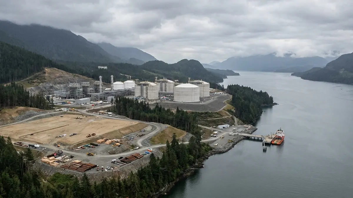 Editorial image: Kitimat LNG terminal expansion site - LNG Canada Phase 2 Could Get Green Light by Early October