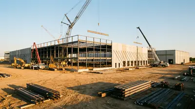 Editorial image: New manufacturing plant under construction - Manufacturers Plan Nearly $2B in US Facility Investments This Fall
