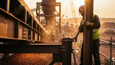 Editorial image: Iron mine steel construction close-up - Mesabi Metallics' $15B Iowa Mill and $3B Minnesota Mine Signal Years of Subcontract Work