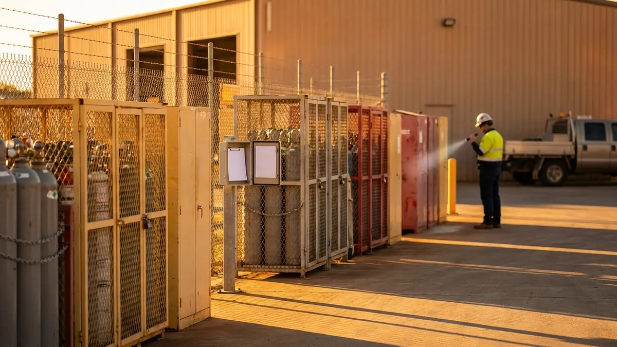 Editorial image: HazCom cylinder storage compliance audit - Next HazCom Deadline Hits Nov. 20, 2026: SDS and Labeling Updates Due