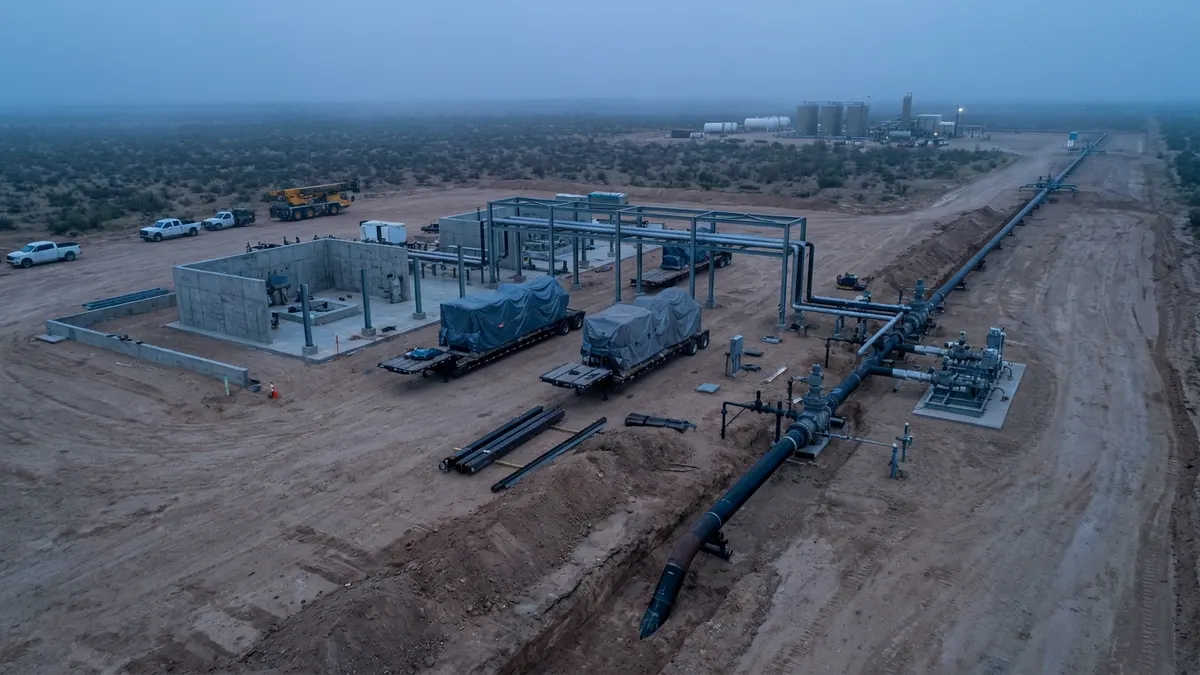 Editorial image: Compressor station expansion under construction - Summit Midstream Greenlights $100M Double E Pipeline Expansion in Delaware Basin