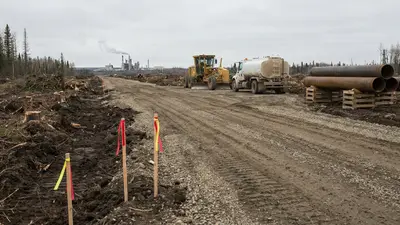 Editorial image: Early works grading new SAGD lease - Suncor's Lewis SAGD Project Signals Shift From Mining to In-Situ at Base Plant