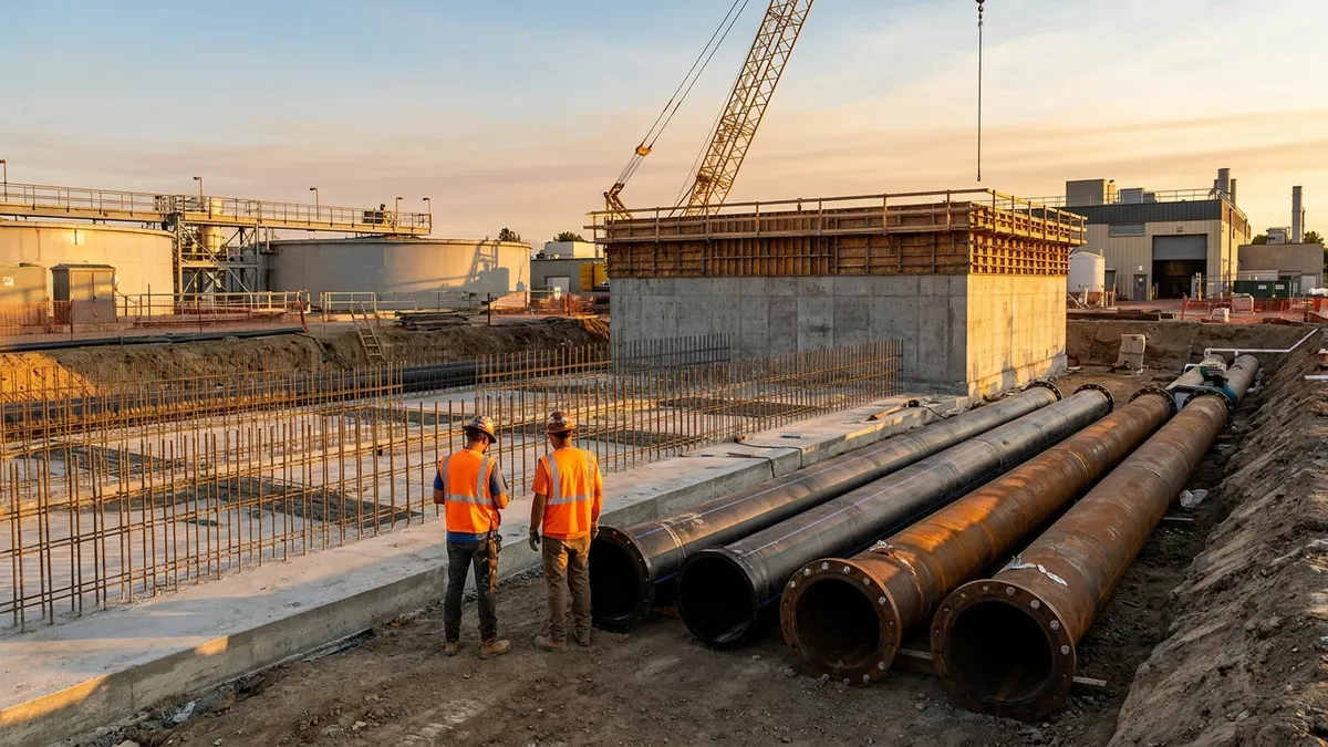 Editorial image: water plant expansion groundbreaking - Sundt Breaks Ground on $92M Denton Water Plant Expansion