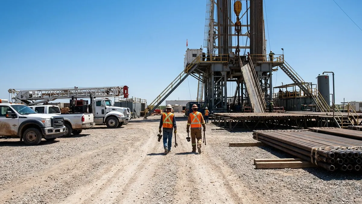 Editorial image: Rig crew staffing up, midday - U.S. Rig Count Up Four to 599; Gas Rigs Climb to Highest Level Since July 2023