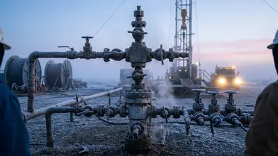 Editorial image: multilateral wellhead valve manifold dawn - WesCan's 13-Day, Seven-Leg Multilateral Signals Faster Alberta Drilling Cycles