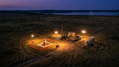 Editorial image: Orphaned well plugging at dusk - Zefiro Wins Multi-Year Great Lakes Well-Plugging Contract Through 2029