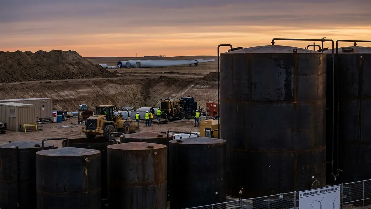 Editorial image: industry general - Blattner Builds $750M Philip Wind Project in South Dakota
