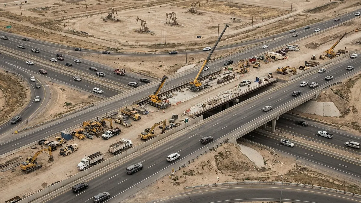 Editorial image: industry general - Corona Interchange Job Swapped 55-Hour Shutdown for Overnight Work