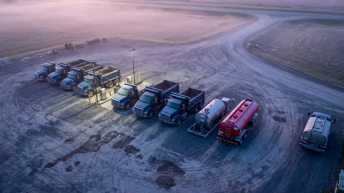Editorial image: Red diesel tank in truck yard - IRS Waives Penalties for Red-Dyed Diesel on Highways Through Dec. 31