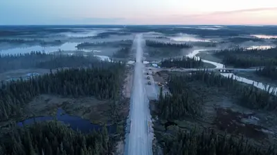 Editorial image: Remote northern all-season road corridor - Sigfusson Northern Named CM on $900M Webequie Supply Road