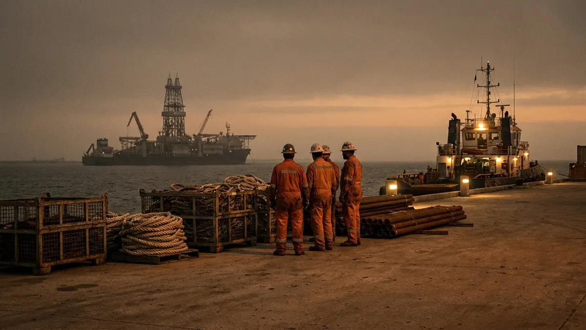 Editorial image: Shore-base crew, drillship horizon - Transocean Books $550M in Gulf of Mexico Drillship Work for 2027
