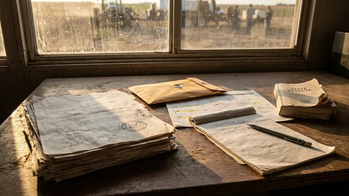 Editorial image: Lien filing deadline paperwork - Mechanic's Lien Rights for Subcontractors: What to Do When You're Not Getting Paid